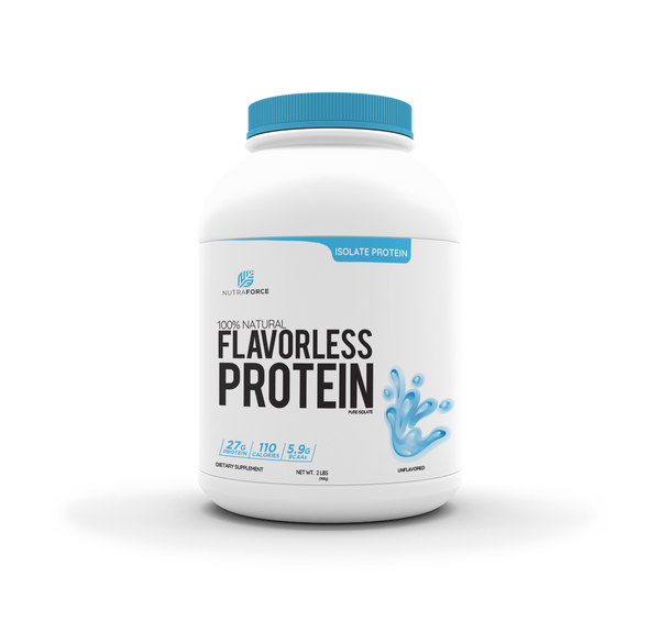 NUTRAFORCE FLAVORLESS ISOLATE PROTEINS 2LBS UNFLAVORED