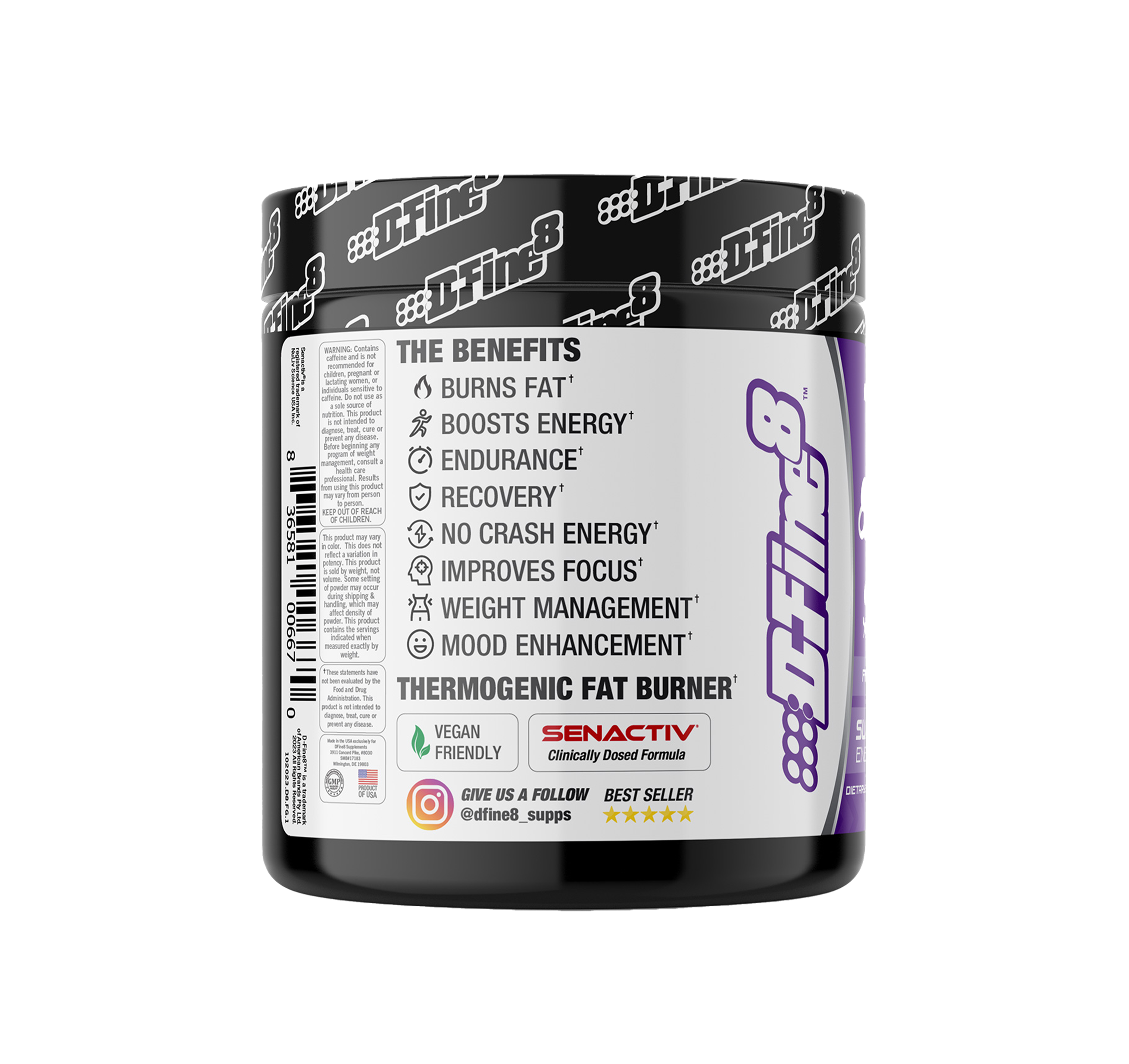 D-FINE8 PRE-WORKOUT/FATBURNER/APPETITE SURPRESSOR