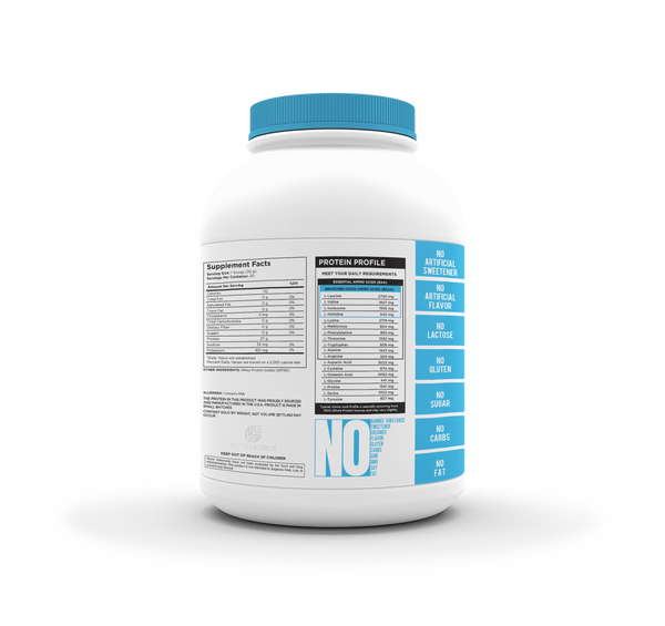 NUTRAFORCE FLAVORLESS ISOLATE PROTEINS 2LBS UNFLAVORED